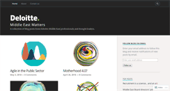 Desktop Screenshot of deloittemiddleeastmatters.com